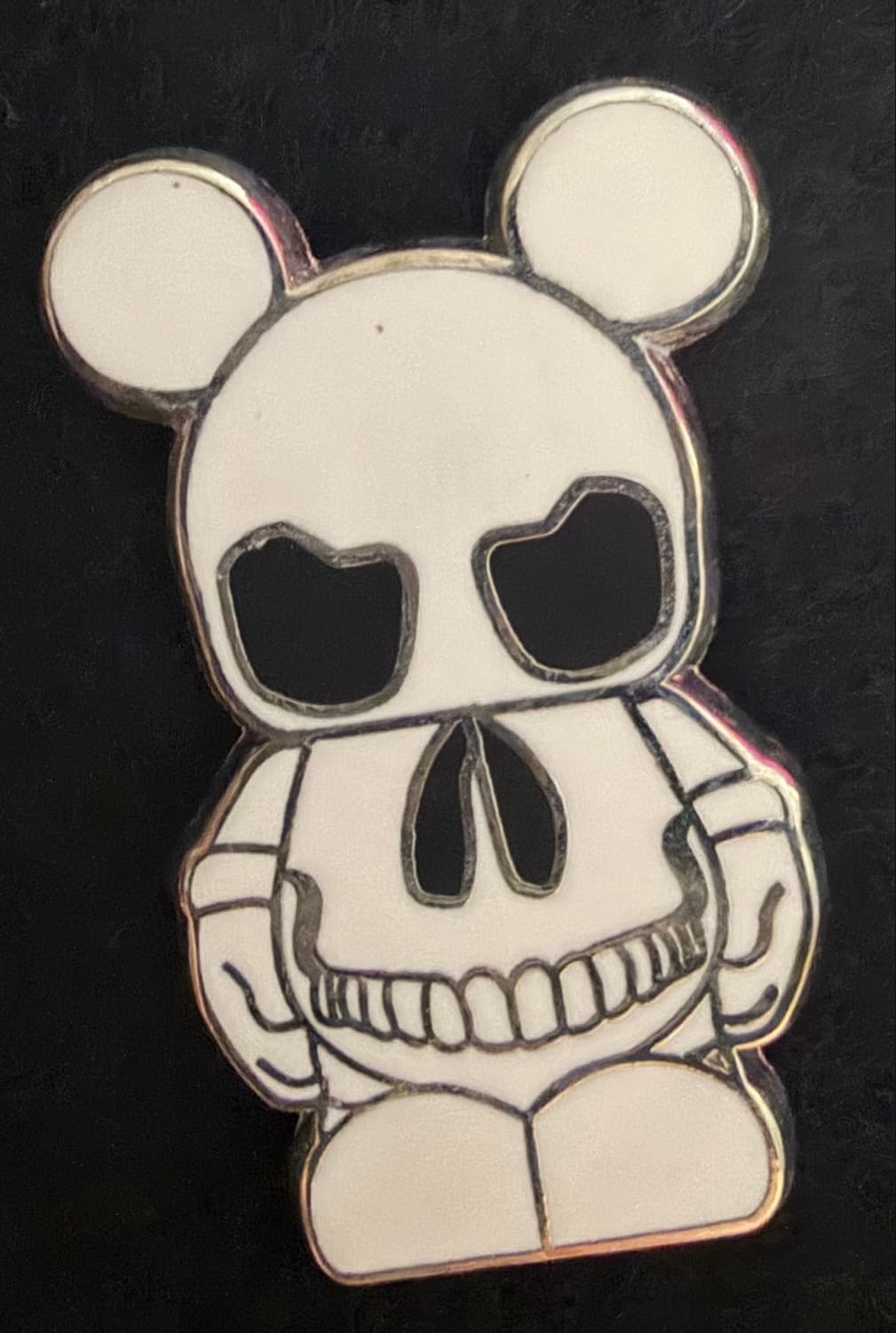 Mickey Mouse Bearbrick Skull Pin