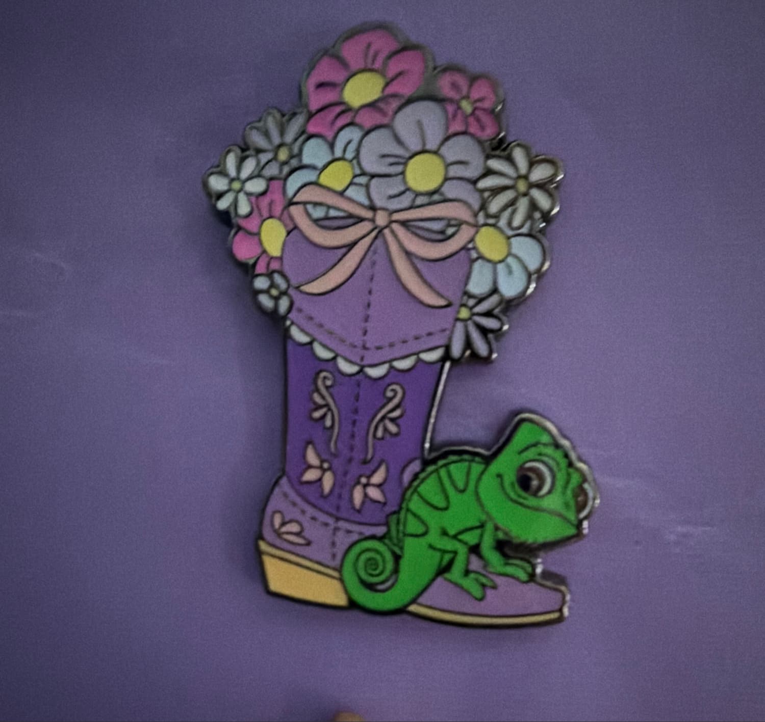 Rapunzel Pascal - Princess Floral Cowboy Boot with Sidekicks