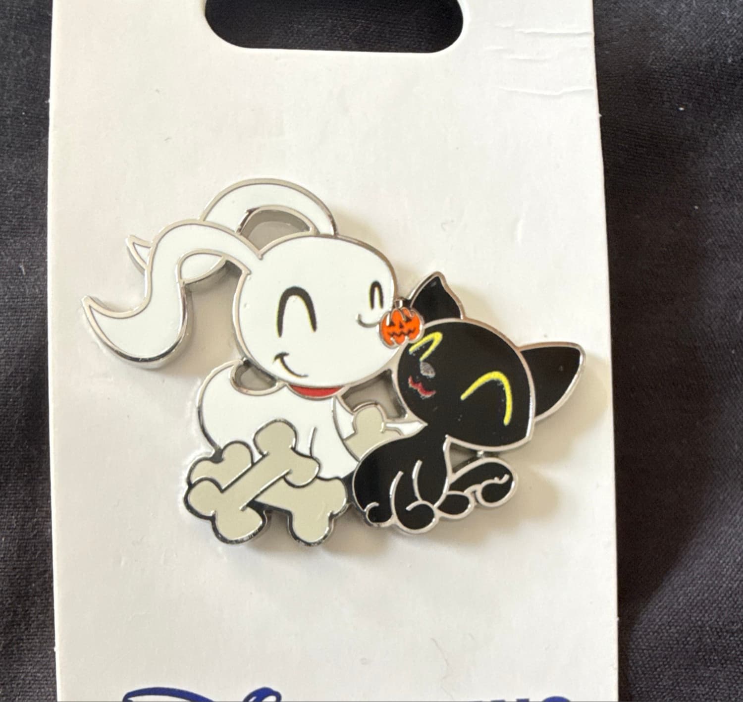 Zero and Black Cat Pin - Tim Burton's The Nightmare Before Christmas front