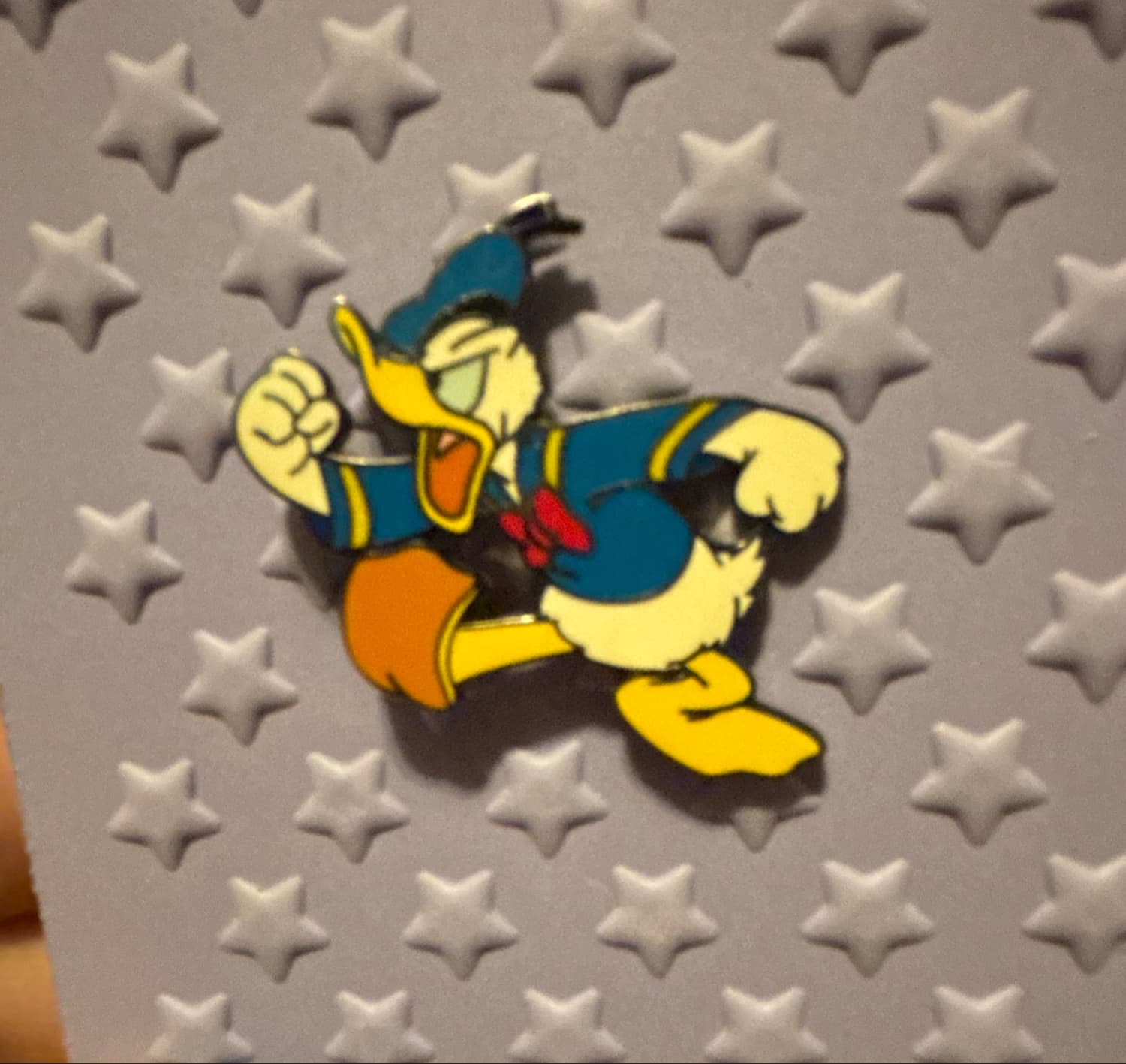 Angry Donald Duck Shaking His Fist