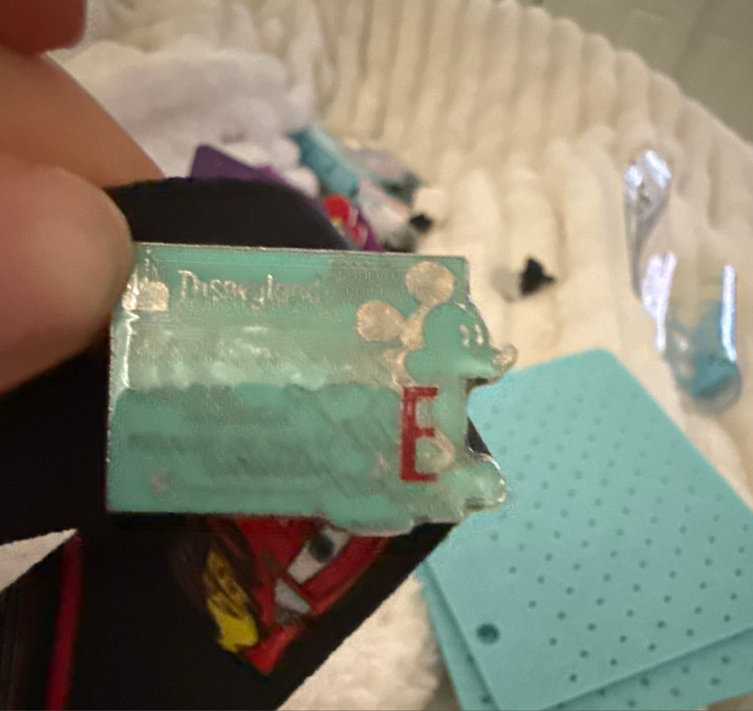 Disneyland E Ticket Pin with Mickey Mouse front