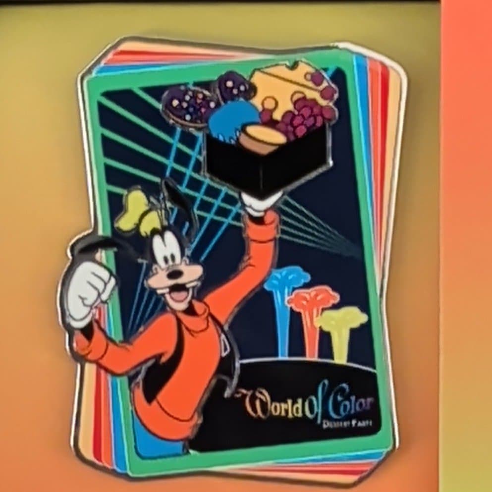 Goofy World of Color Dessert Party Food Box Pin