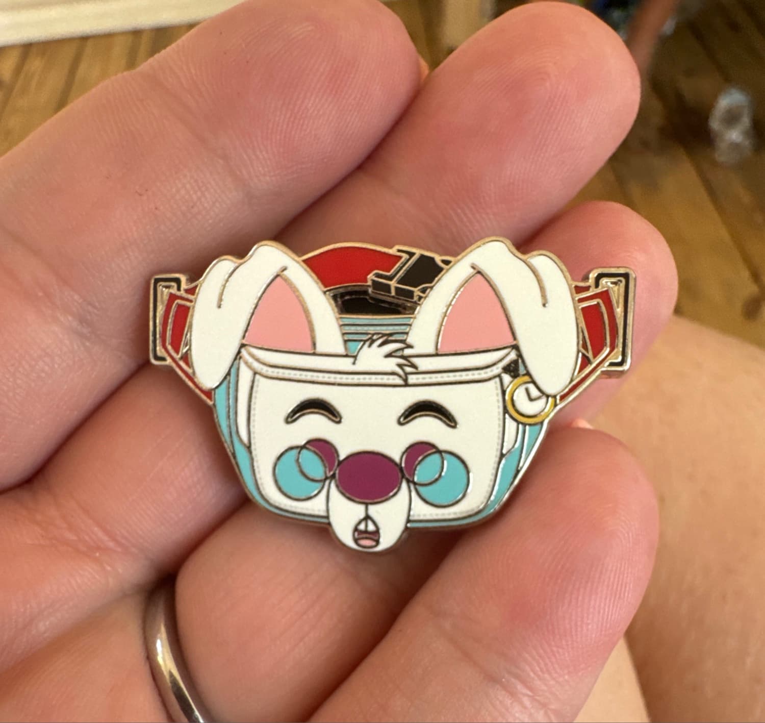 Loungefly Disney Ramen Blind Box - Rabbit with Blue Glasses Pin