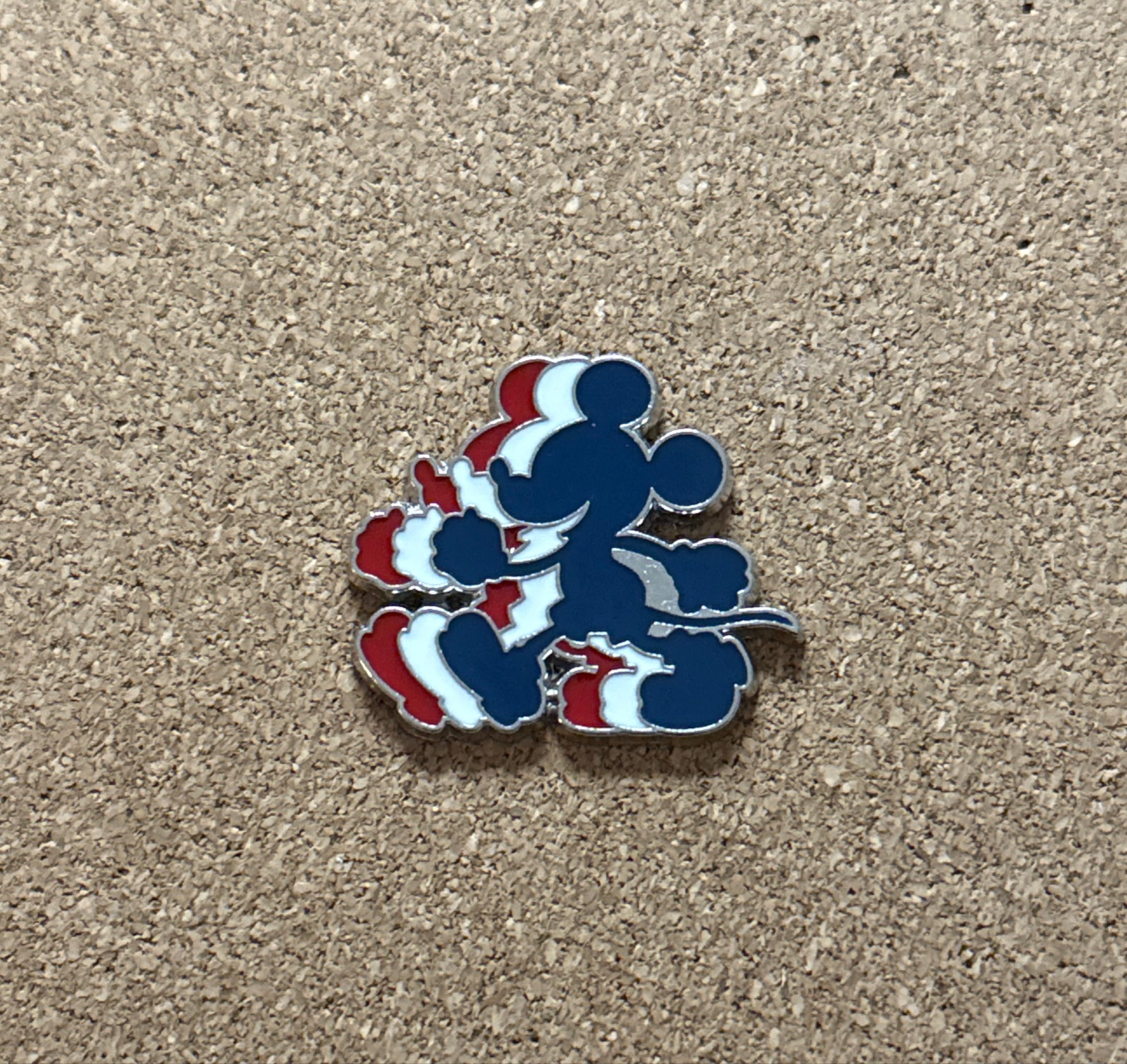 Red, White & Blue Mickey Silhouettes Walking
