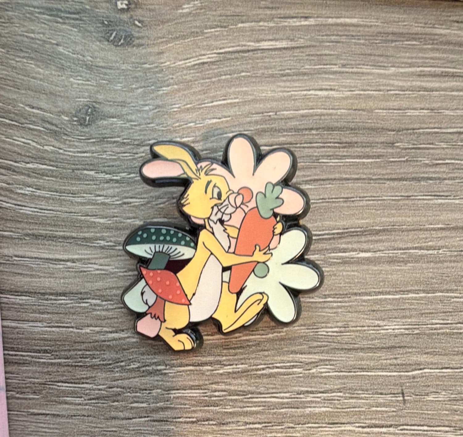 Loungefly Disney Winnie The Pooh Rabbit Flower Mushroom Enamel Pin