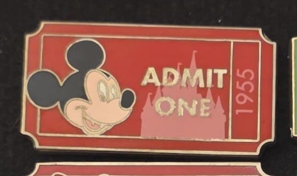 Disneyland Resort Admit One Ticket Mystery Pin - Mickey Mouse