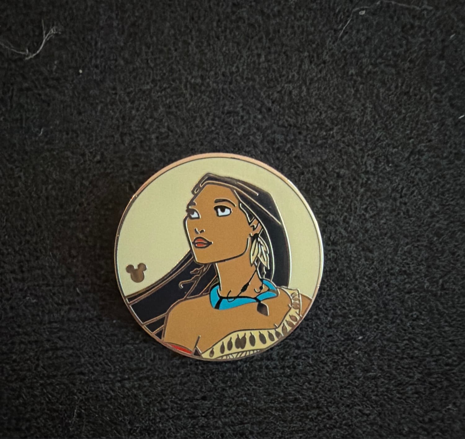 Pocahontas Hidden Mickey Princess Pin 2019 front