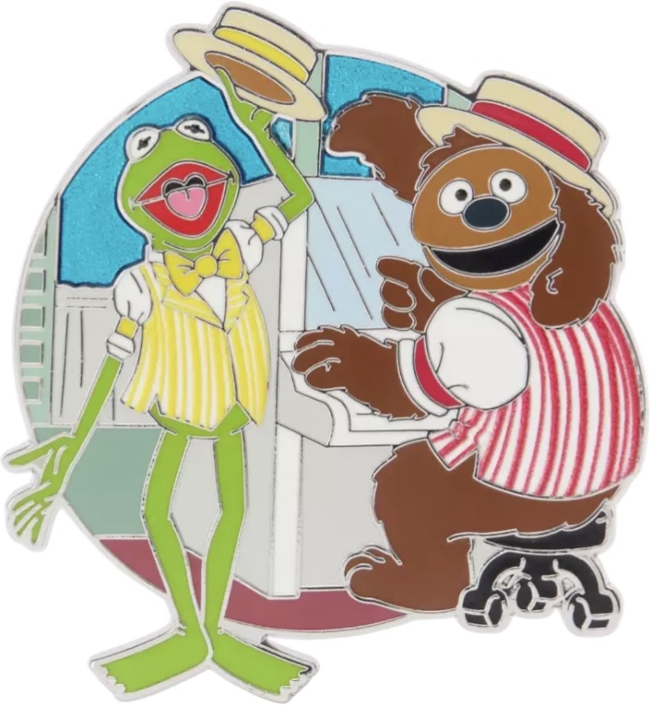 The Muppets Kermit and Rowlf at Casey's Corner front