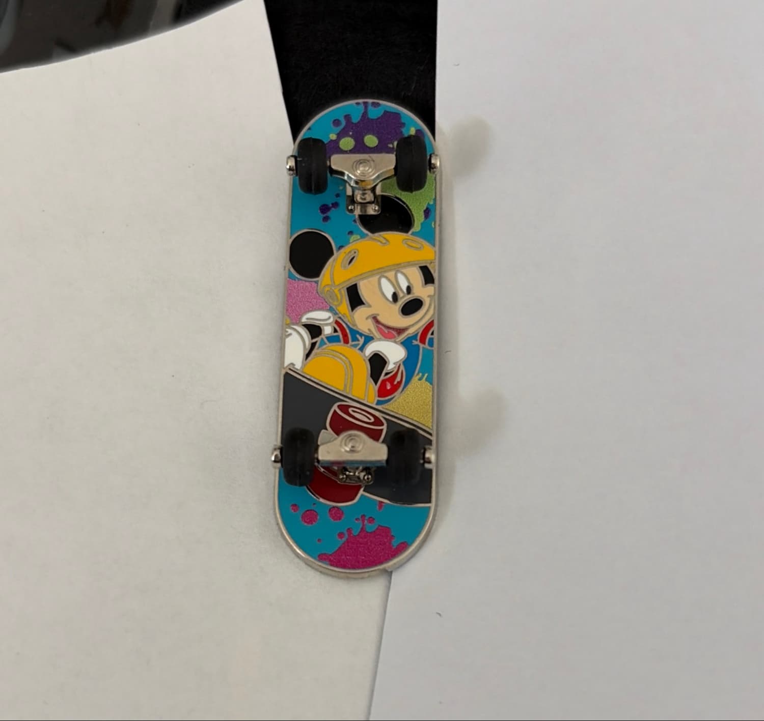 Mickey Mouse Paint Splatter Skateboard