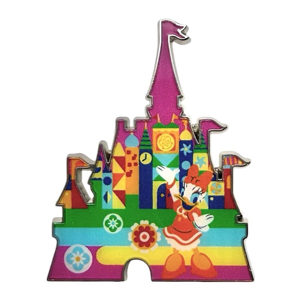 Daisy Duck at It's a Small World Cinderella Castle front