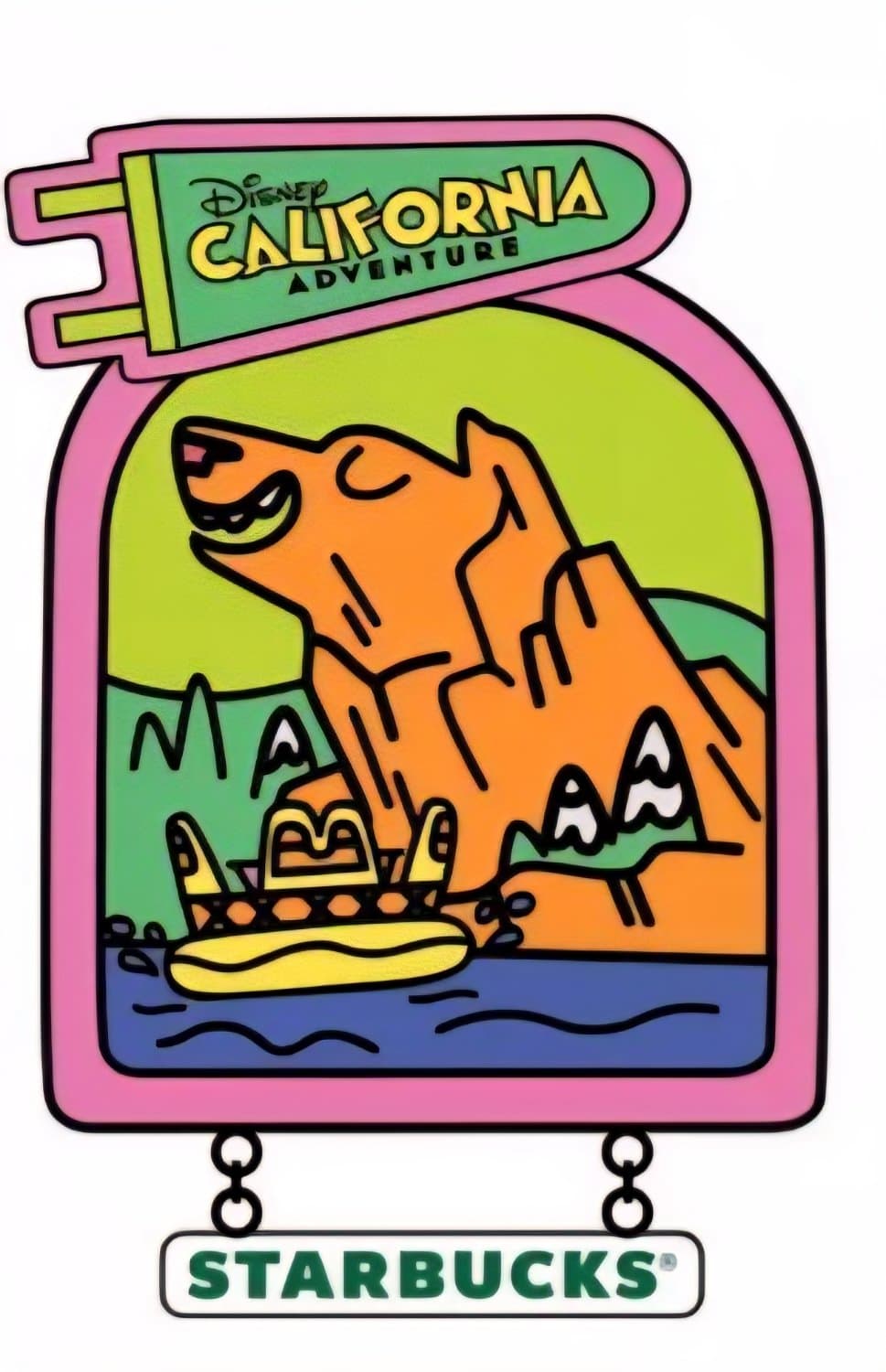 Grizzly River Run - Disney California Adventure Starbucks Mystery Pin