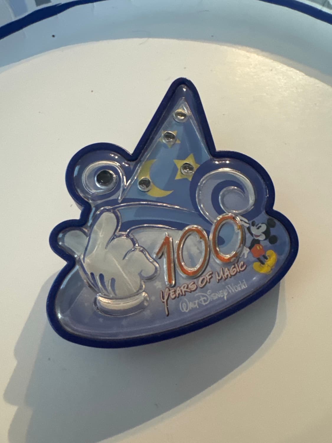 Walt Disney World 100 Years of Magic Sorcerer Hat Mickey Pin front