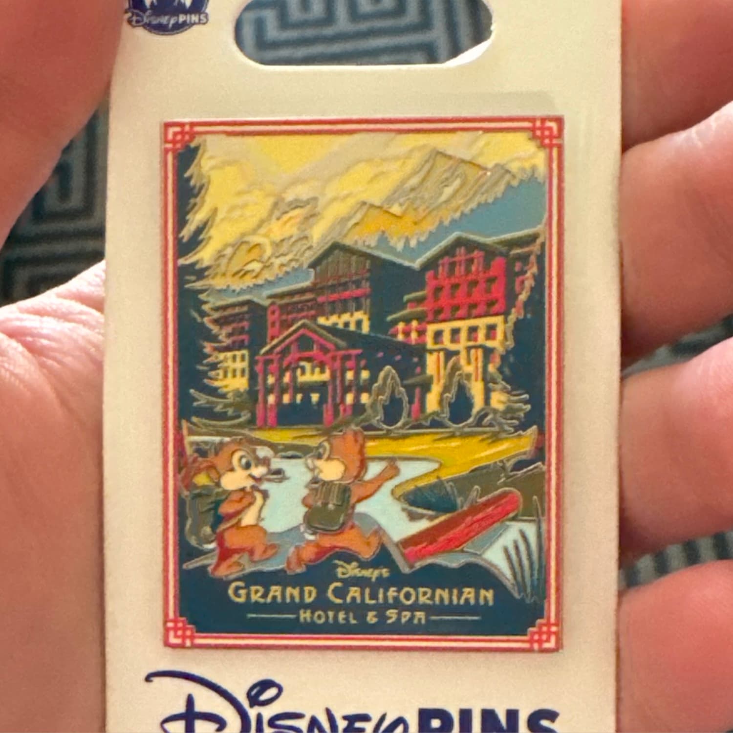 Chip 'n' Dale Grand Californian Hotel & Spa Hiking Pin