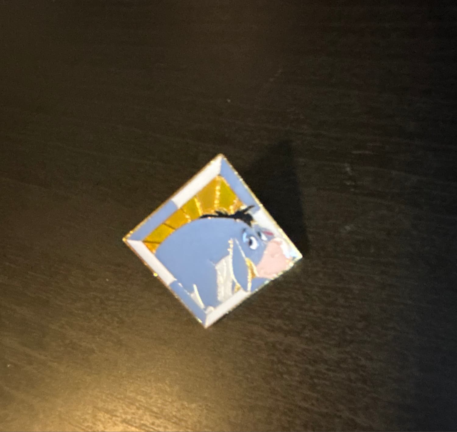 Disney Loungefly Winnie The Pooh & Friends Stained Glass Diamond Pin - Eeyore
