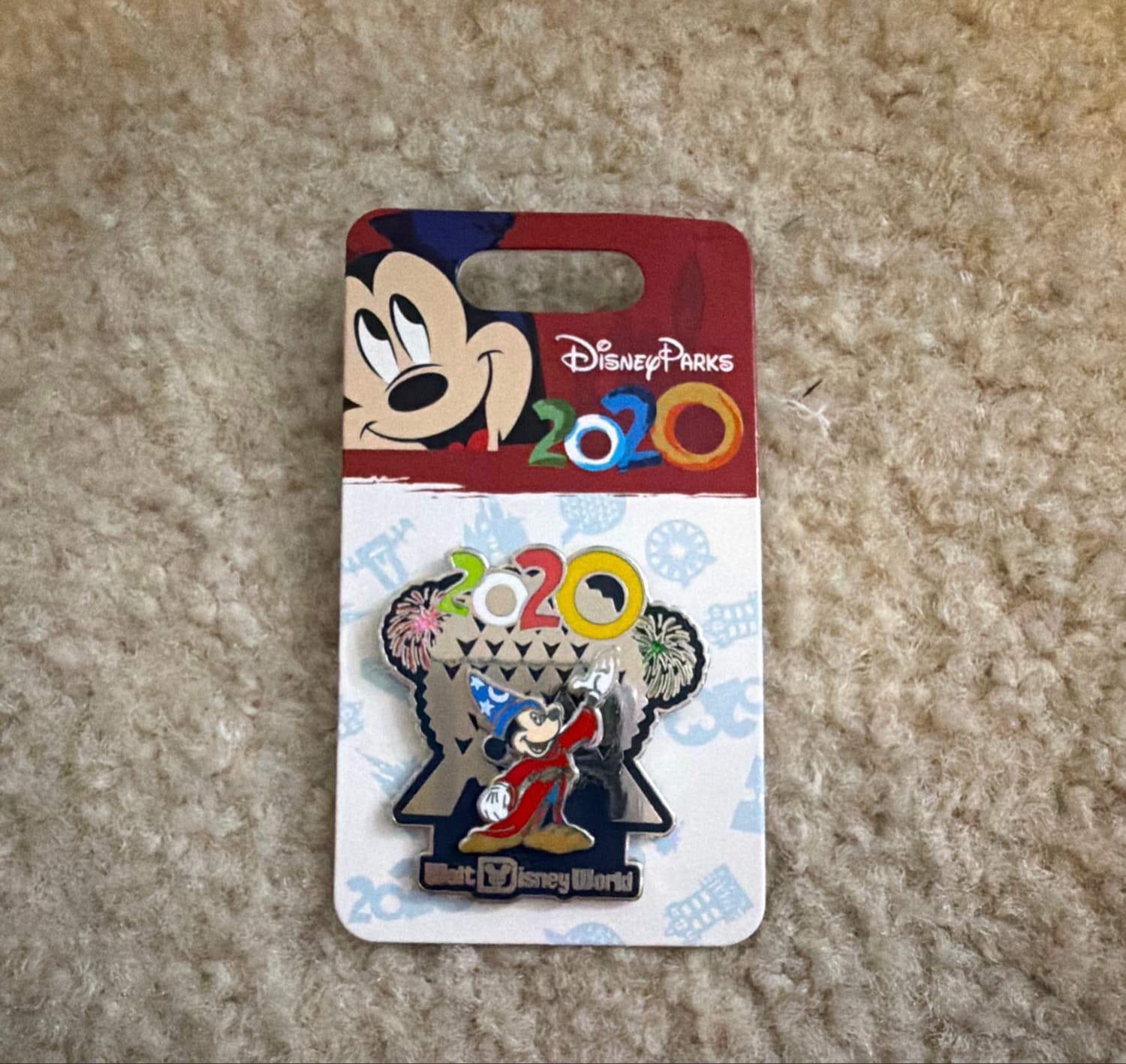 Walt Disney World 2020 Sorcerer Mickey Mouse Epcot Fireworks Pin