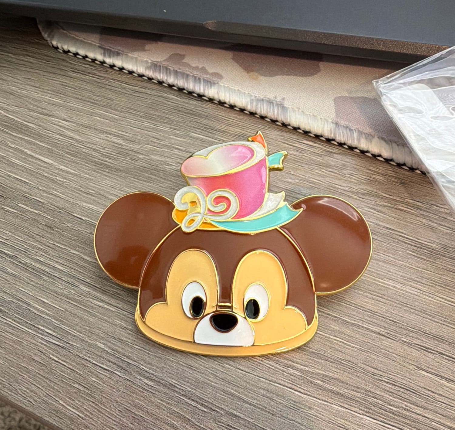 Hong Kong Disneyland 20th Anniversary Chip and Dale Ear Hat Pin