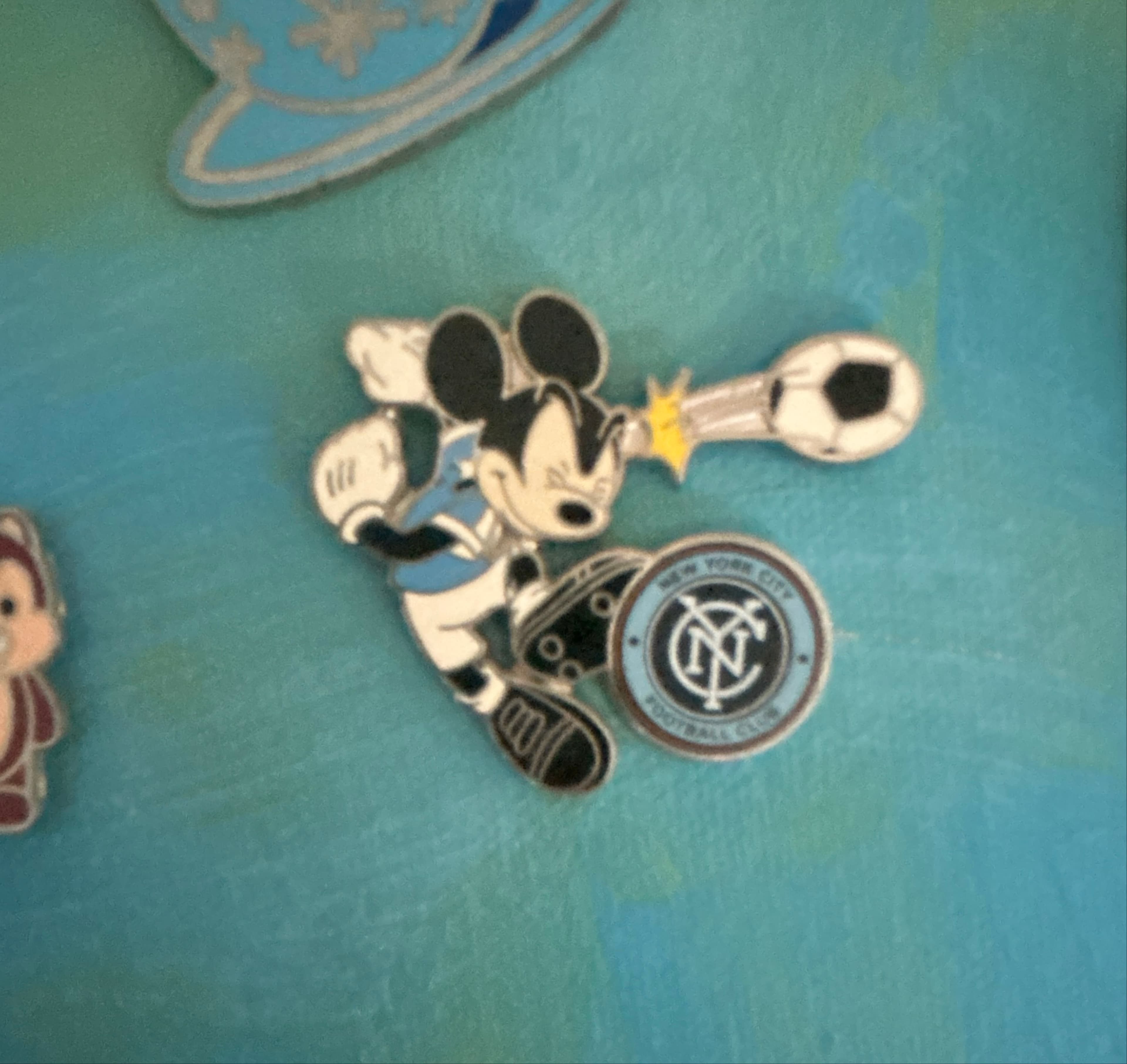 Mickey Mouse Major League Soccer Pin - New York City FC