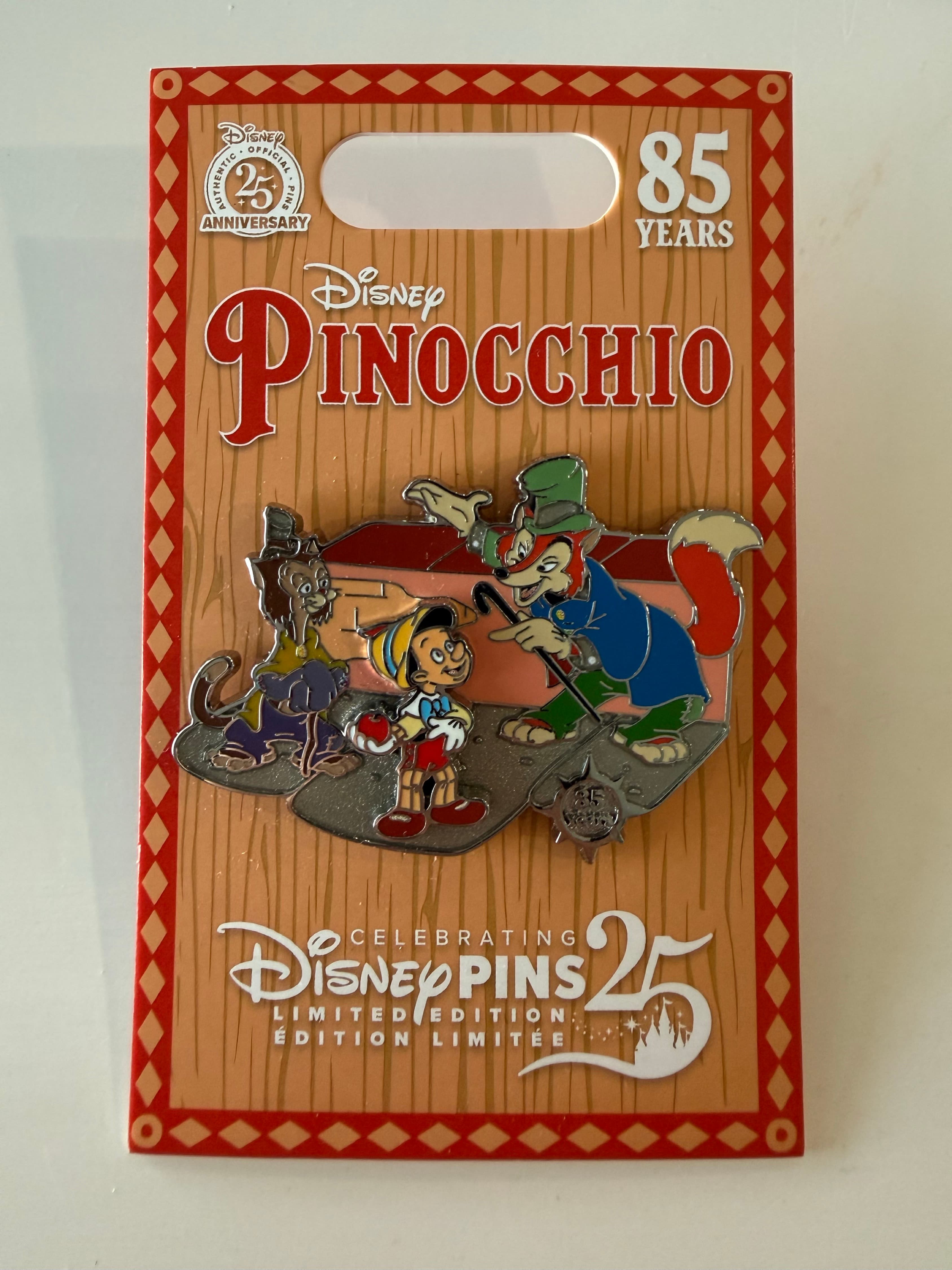 Pinocchio, Honest John, and Gideon - Pinocchio 85th Anniversary front