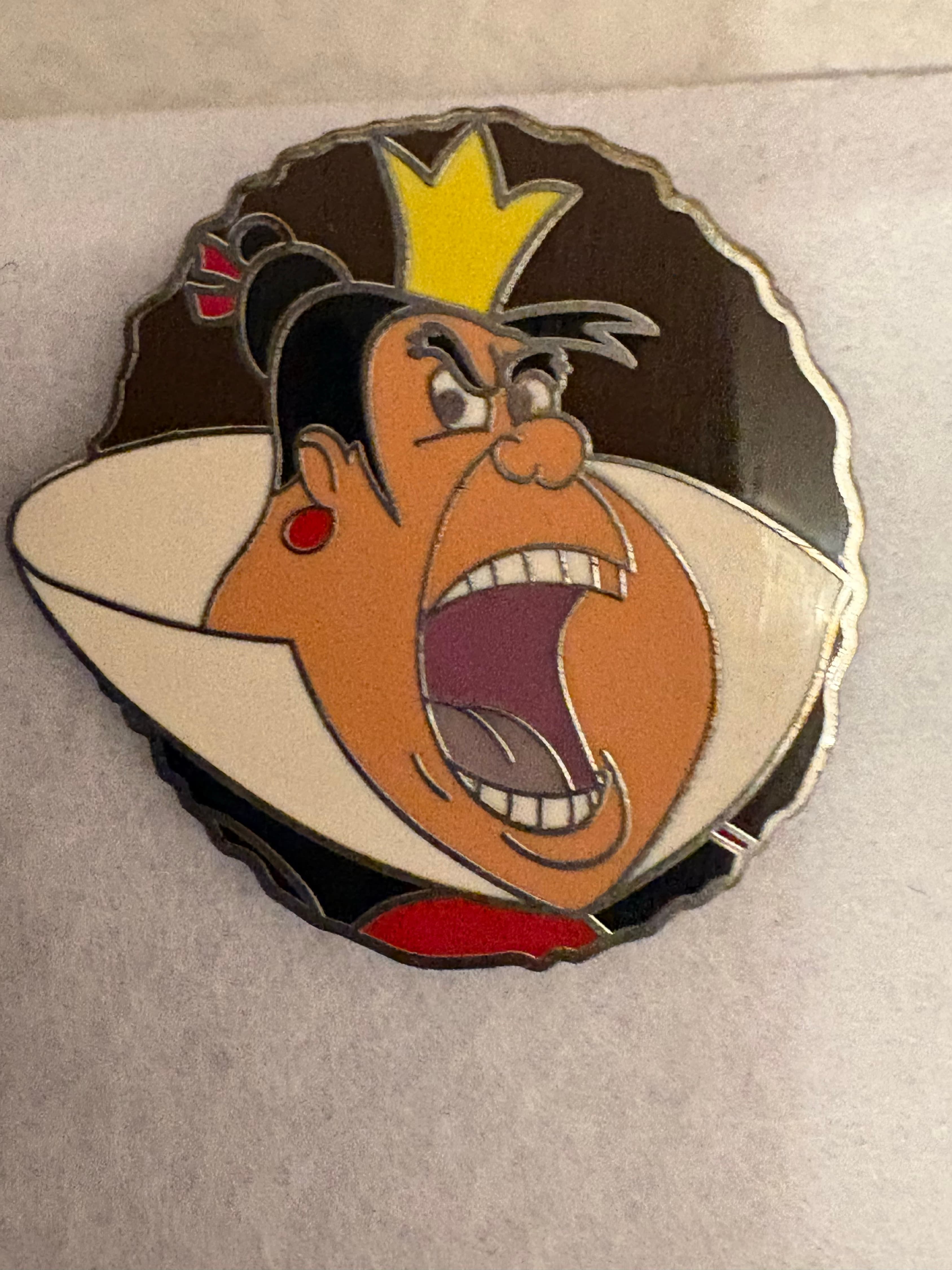 Queen Of Hearts Evil Villain PT52 Mystery Series Pin