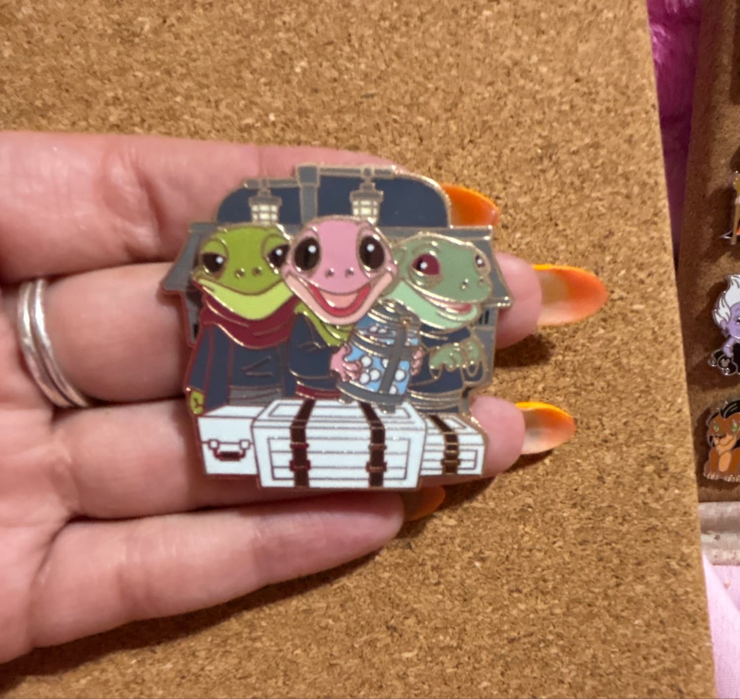 Amphibia Plantar Family Travel Pin