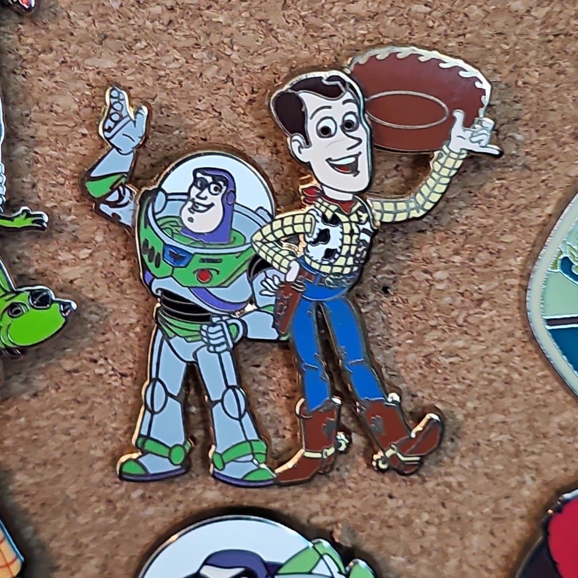 Woody and Buzz Lightyear Waving/Moving Pin - Toy Story