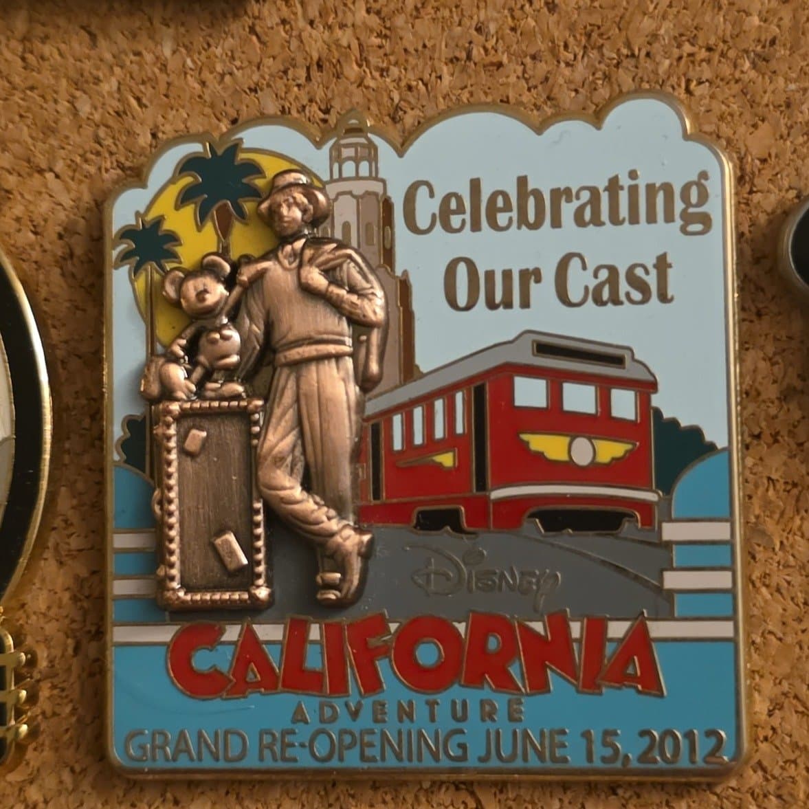 Walt Disney and Mickey Mouse Storytellers - Celebrating Our Cast - Disney California Adventure Grand Re-Opening 2012 Pin