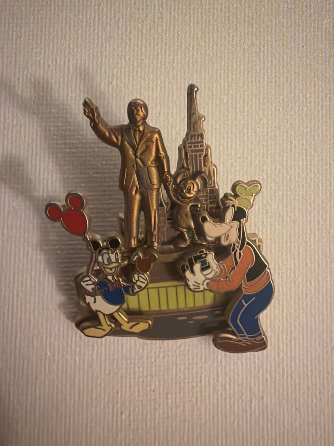 Donald and Goofy At The Partners Statue front