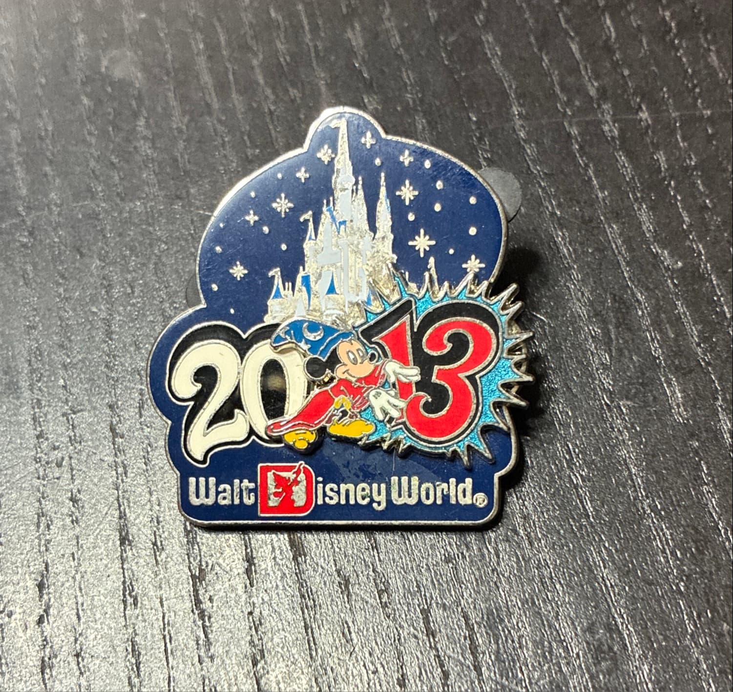 2013 Disneyland Sorcerer Mickey Castle Year Pin front