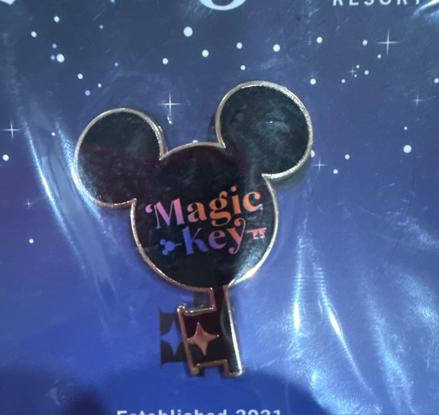 Disneyland Resort Magic Key Pin Established 2021