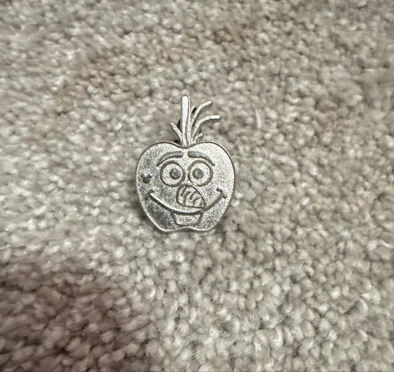 Olaf Character Apple Pin