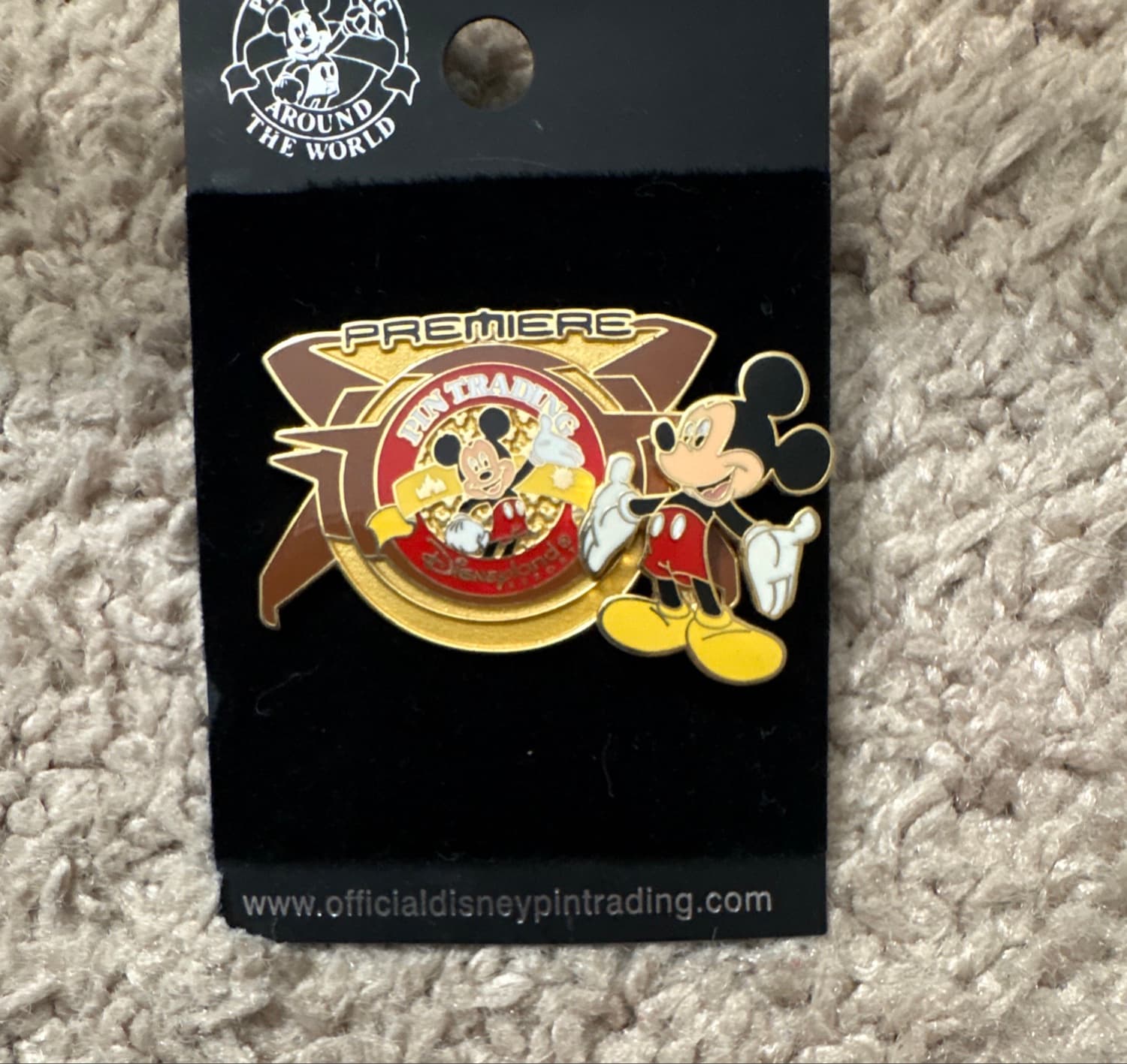 Mickey Mouse Premiere Pin Trading Disneyland Resort Pin