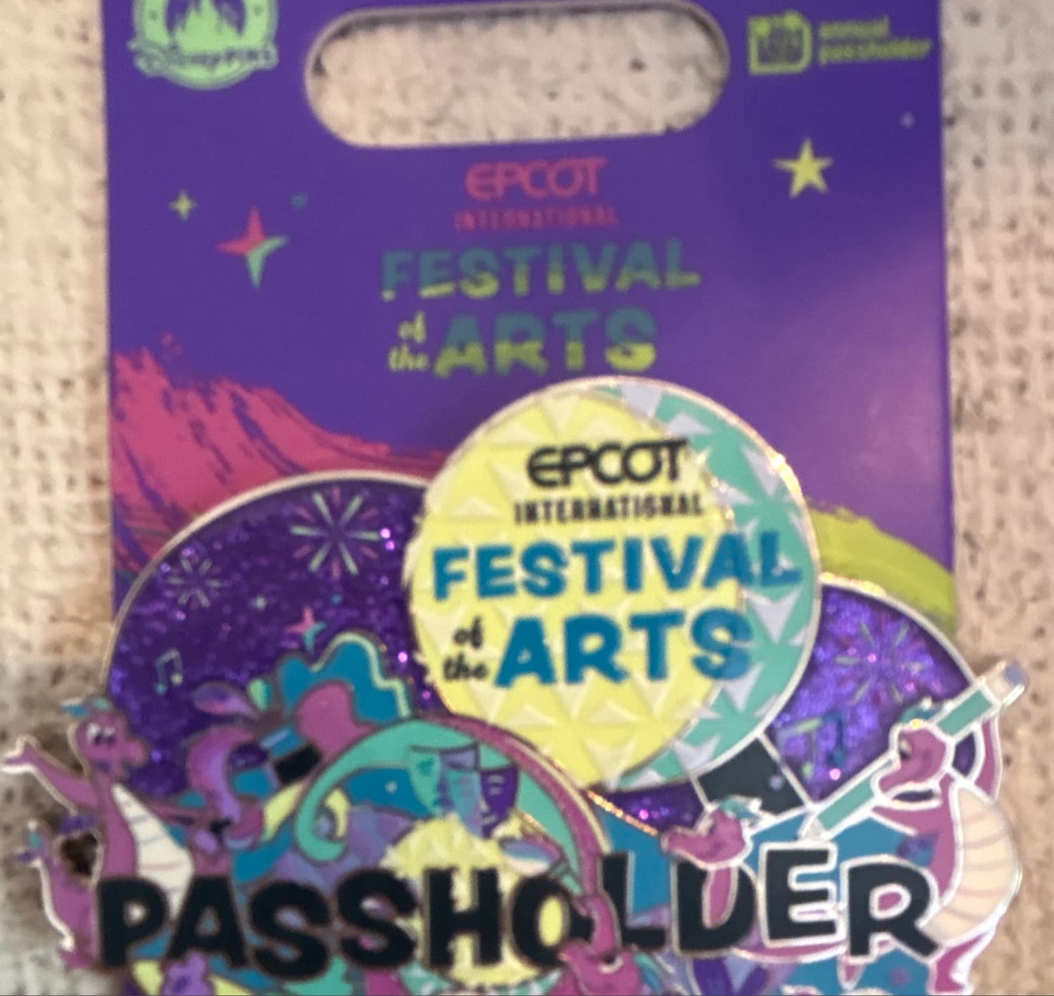 Figment Passholder Pin - Epcot International Festival of the Arts 2026
