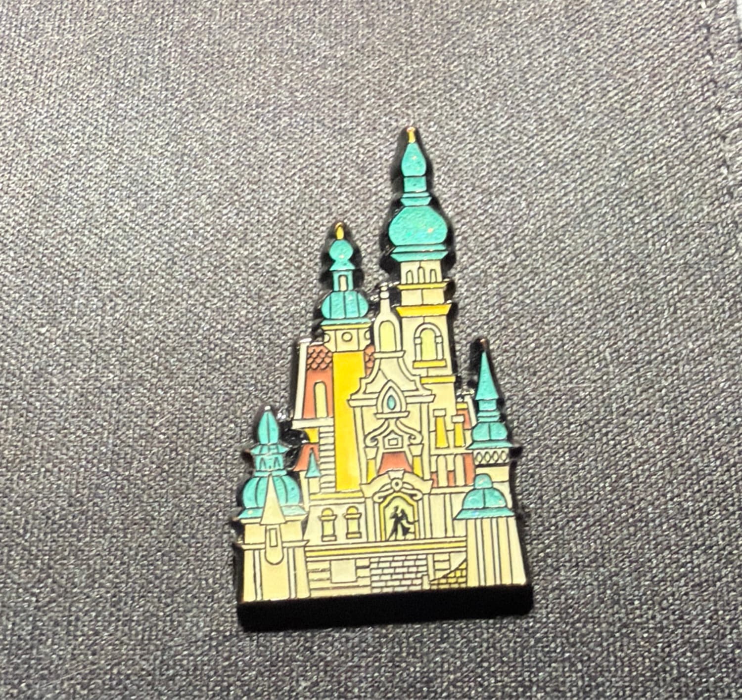 Cinderella and Prince Charming Dancing in Cinderella Castle Pin