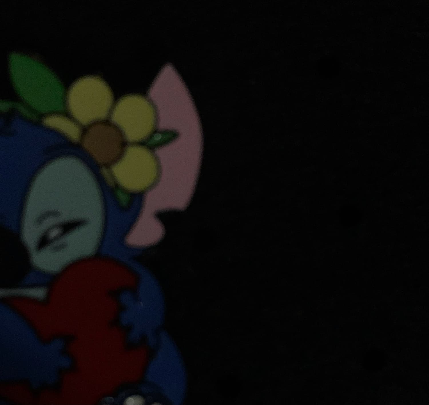 Stitch with Heart and Flower Pin