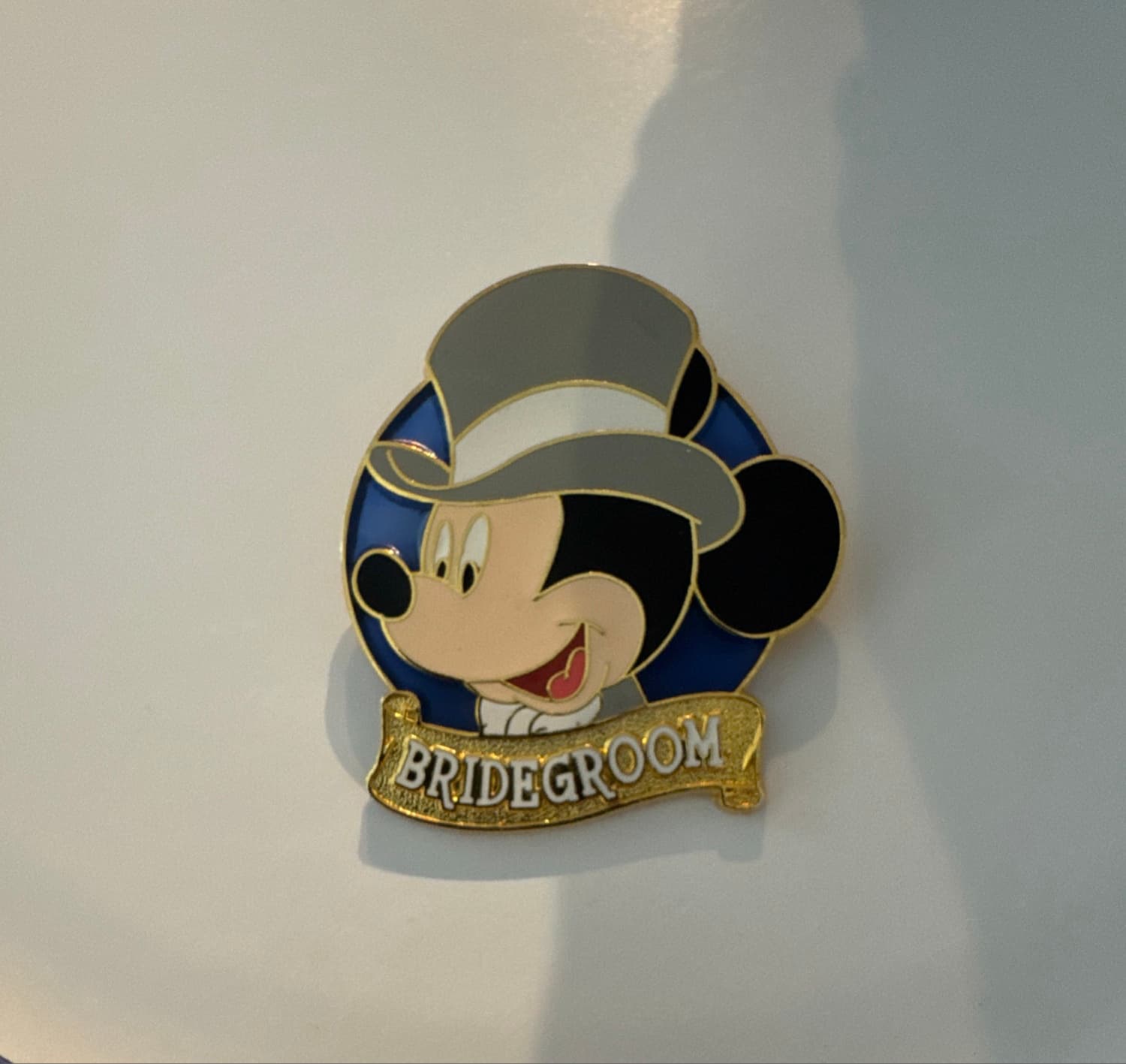 Mickey Mouse Bridegroom Pin