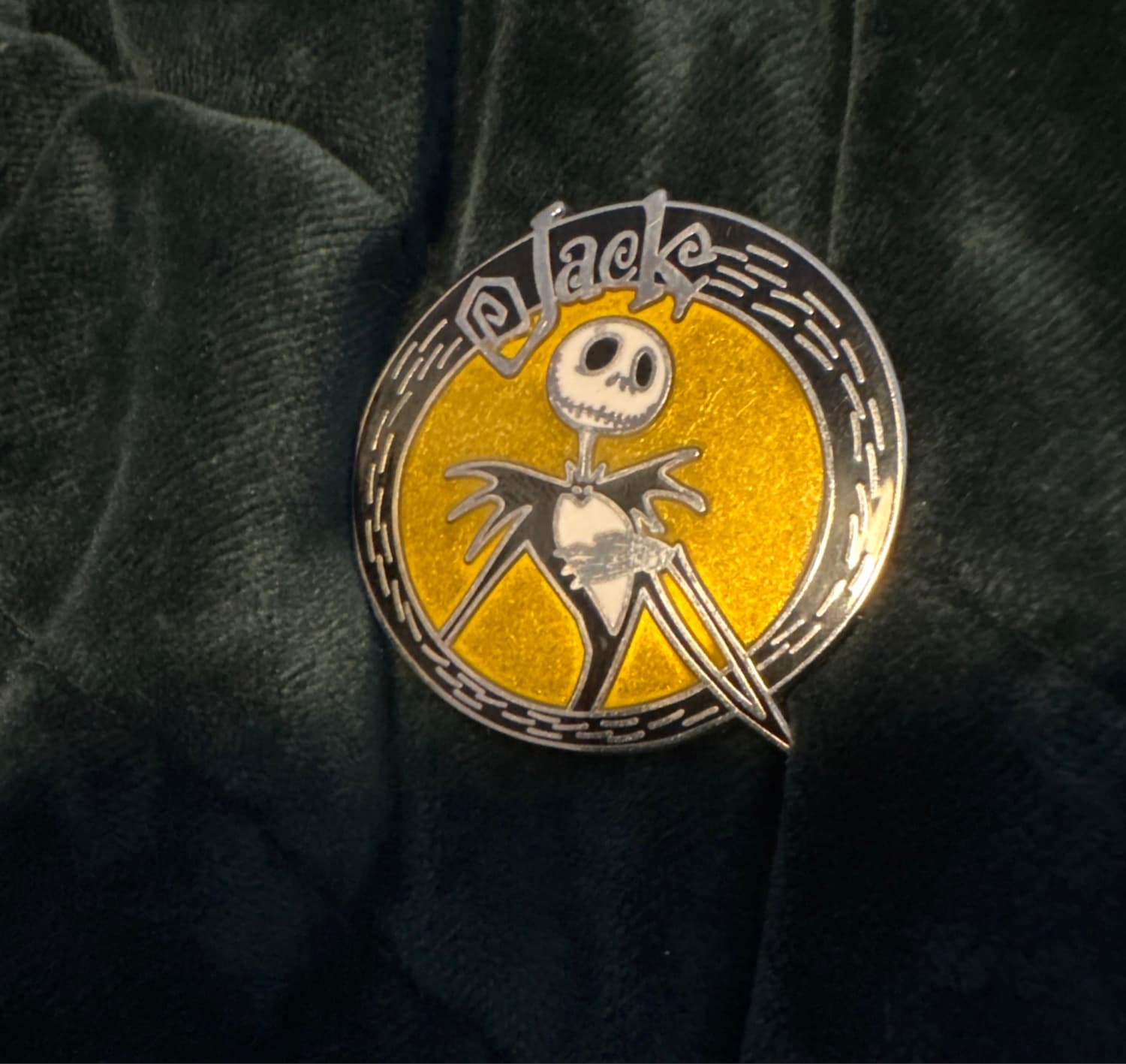 Jack Skellington Oval Name Pin