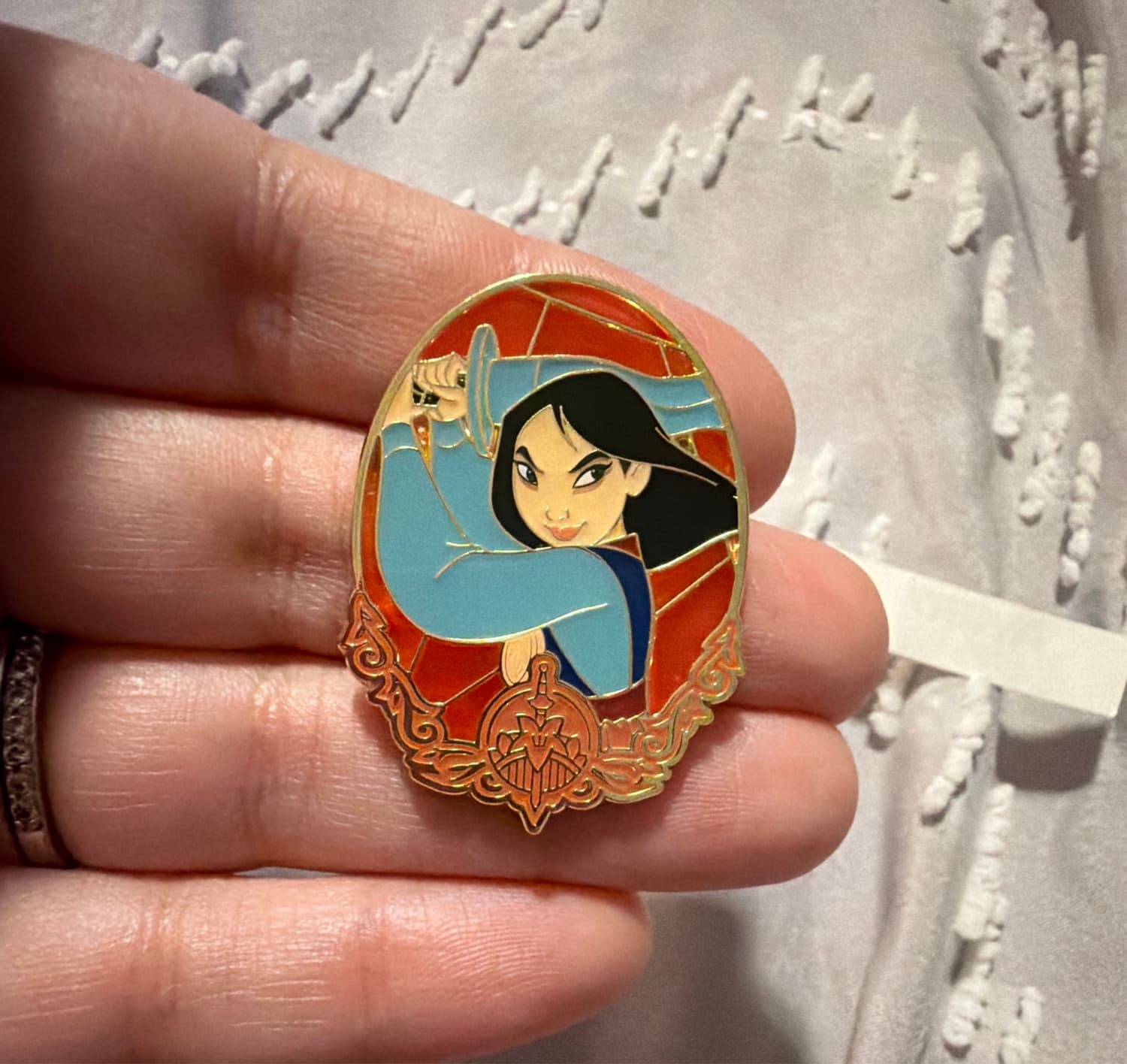Loungefly Disney Princess Stained Glass Portrait Mystery Pin - Mulan