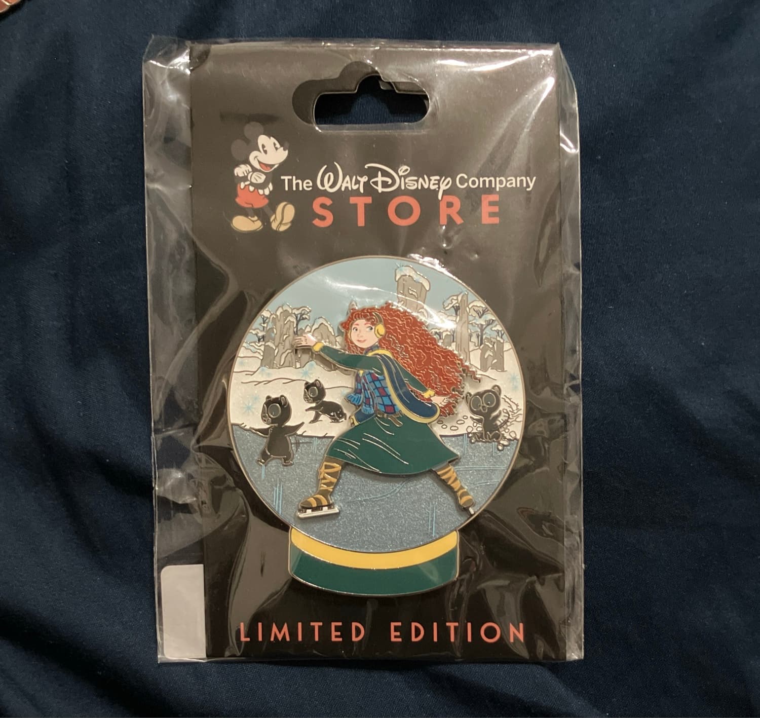 Winter Memories Snow Globe Pin Merida Brave