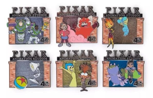 Pixar Animation Studios 40 Years Pin Box Set 5 front