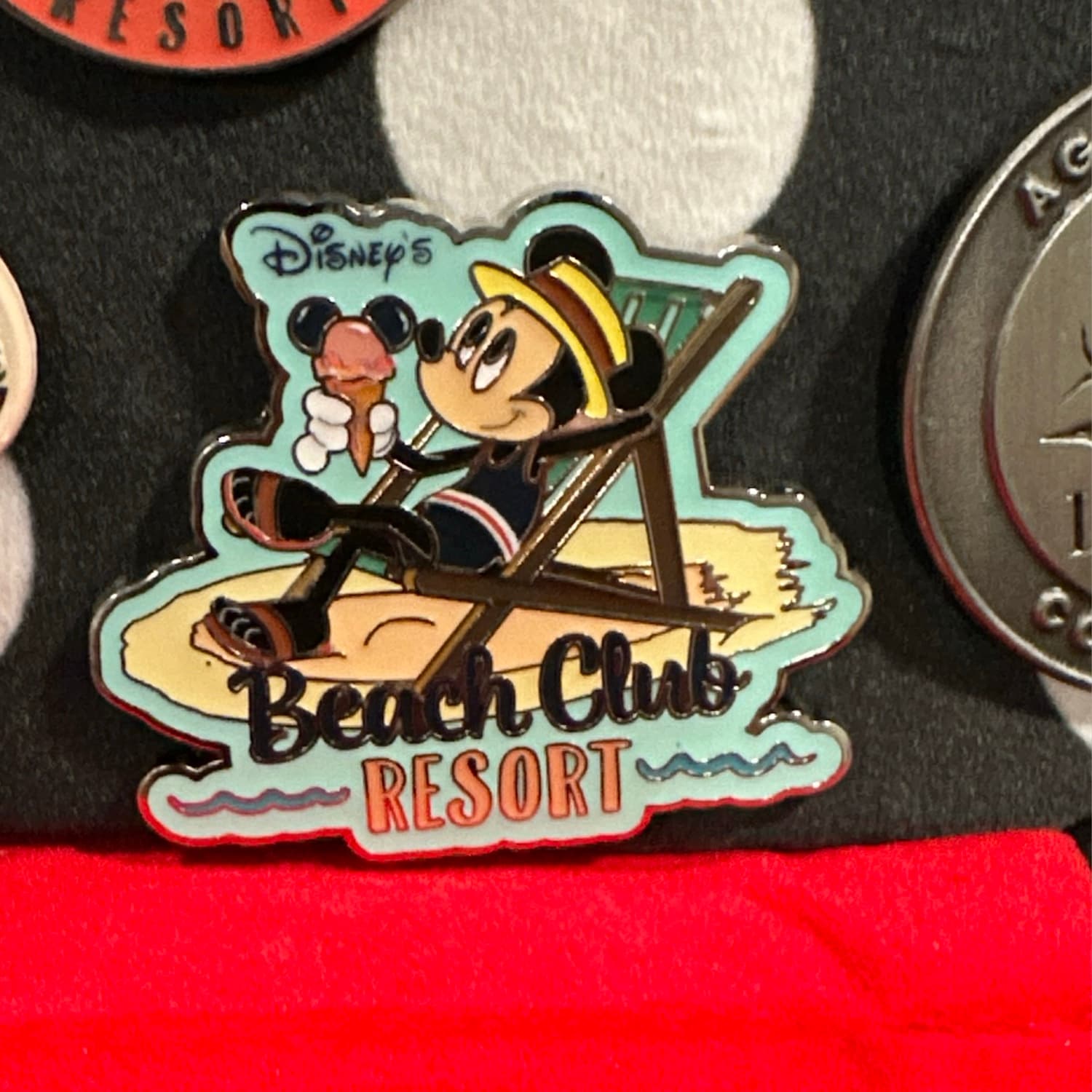 Mickey Mouse Beach Club Resort Ice Cream Cone Pin