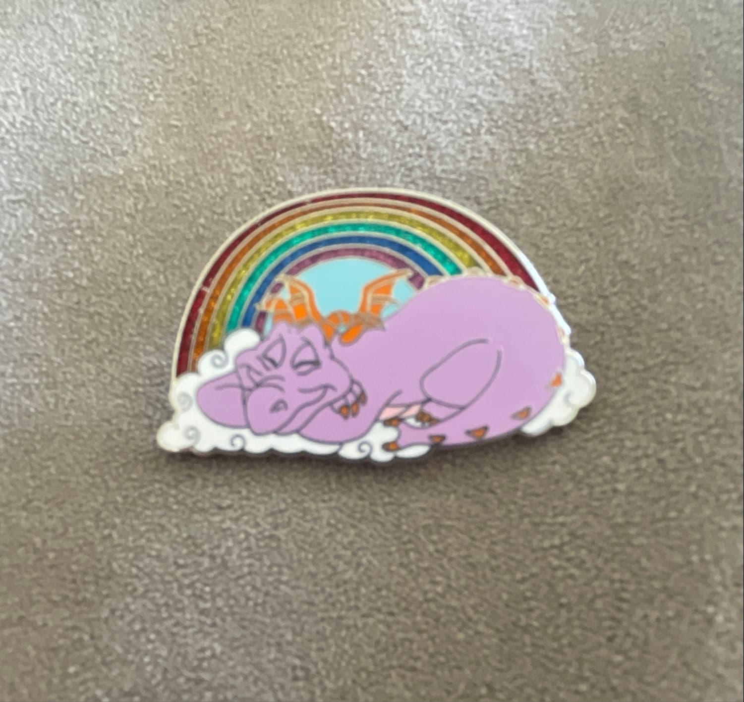 Figment Sleeping Under the Rainbow Pin