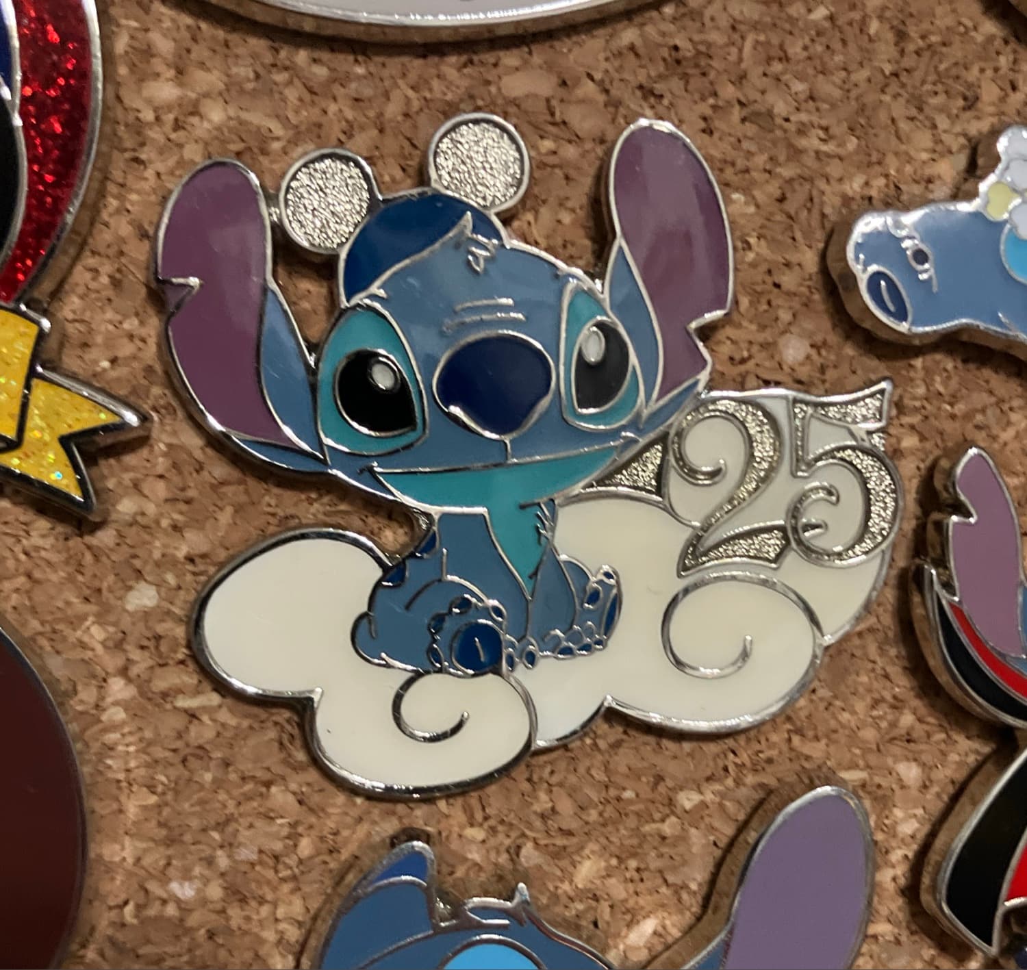 Tokyo Disney Resort 25th On The Cloud Stitch Game Prize Pin Set
