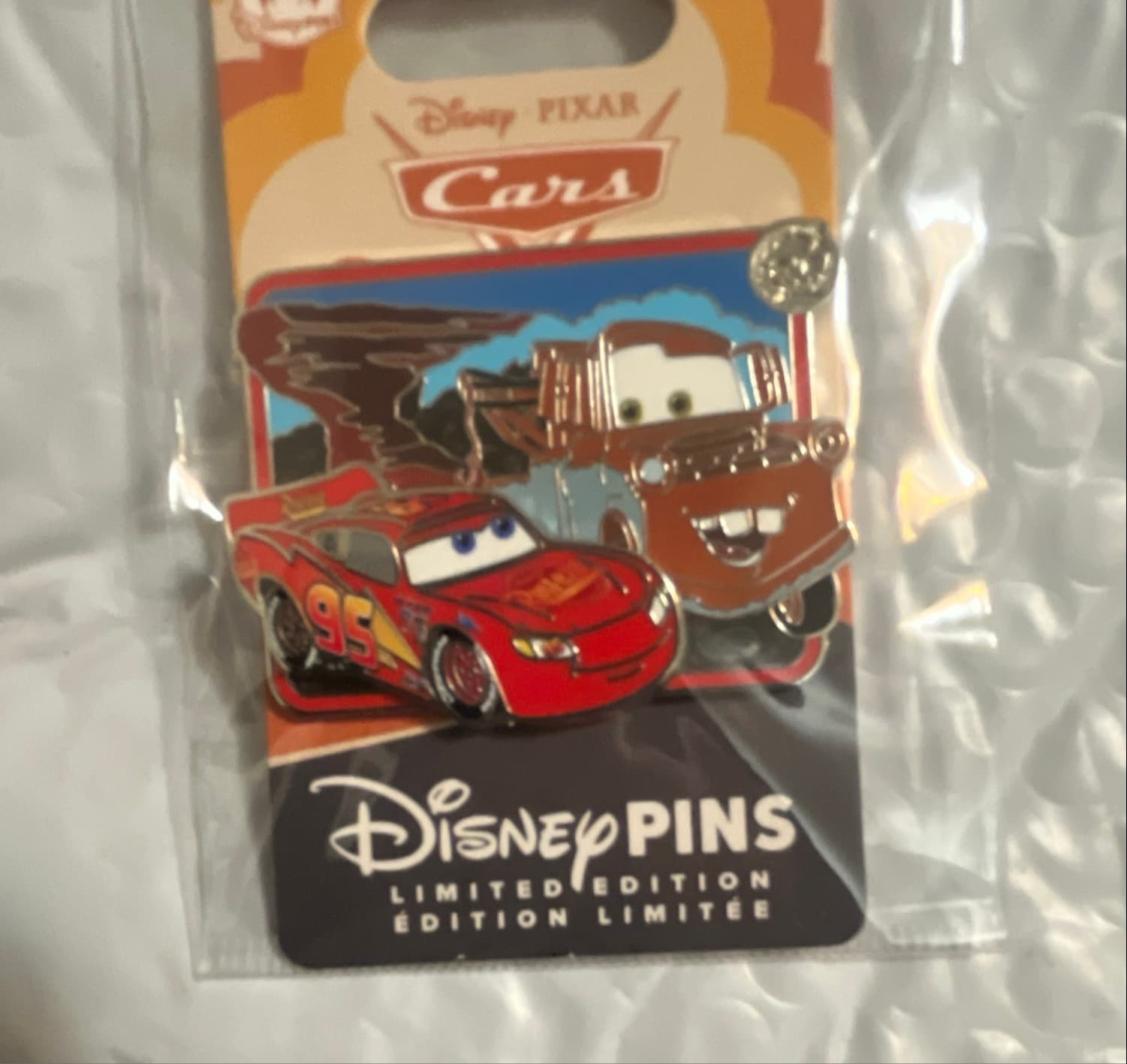 Lightning McQueen and Mater 20th Anniversary Limited Edition Pin