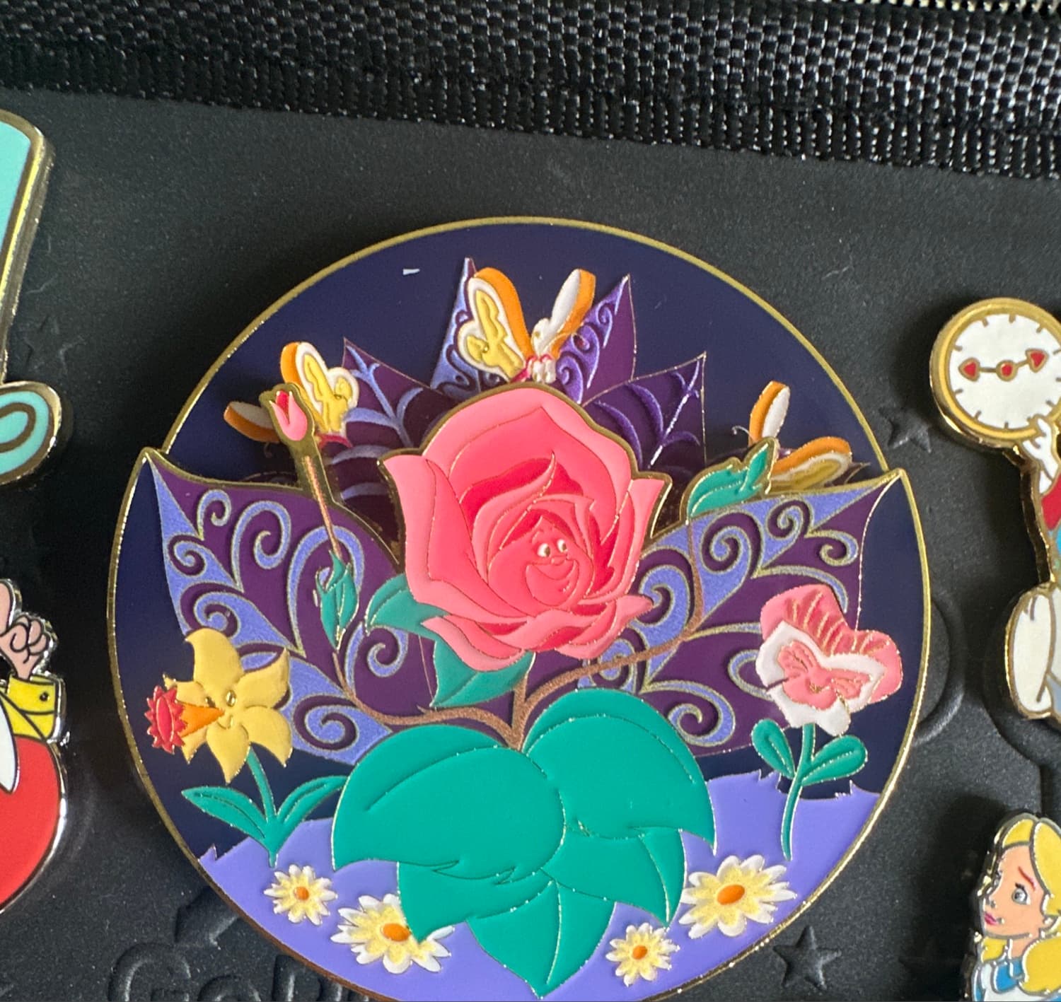 Alice in Wonderland and the Flowers