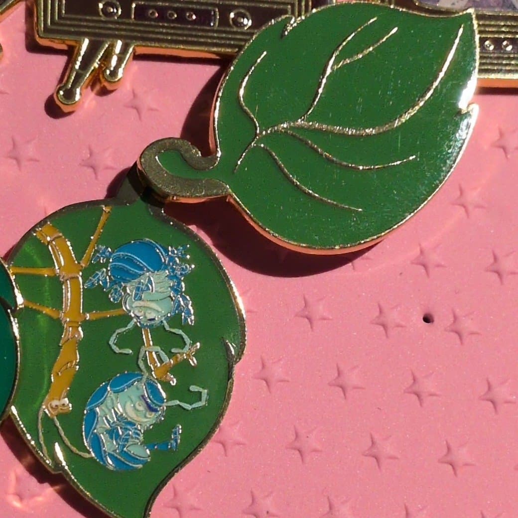 Loungefly Disney Pixar A Bug's Life Tuck & Roll Leaf Pin