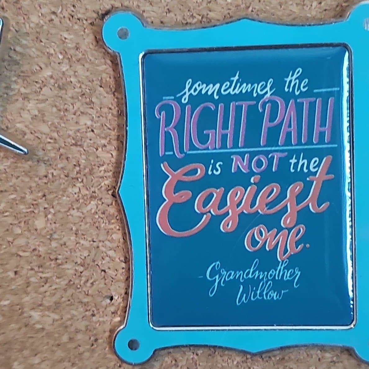 Disney Wisdom Collection - Pocahontas Grandmother Willow Quote Pin front