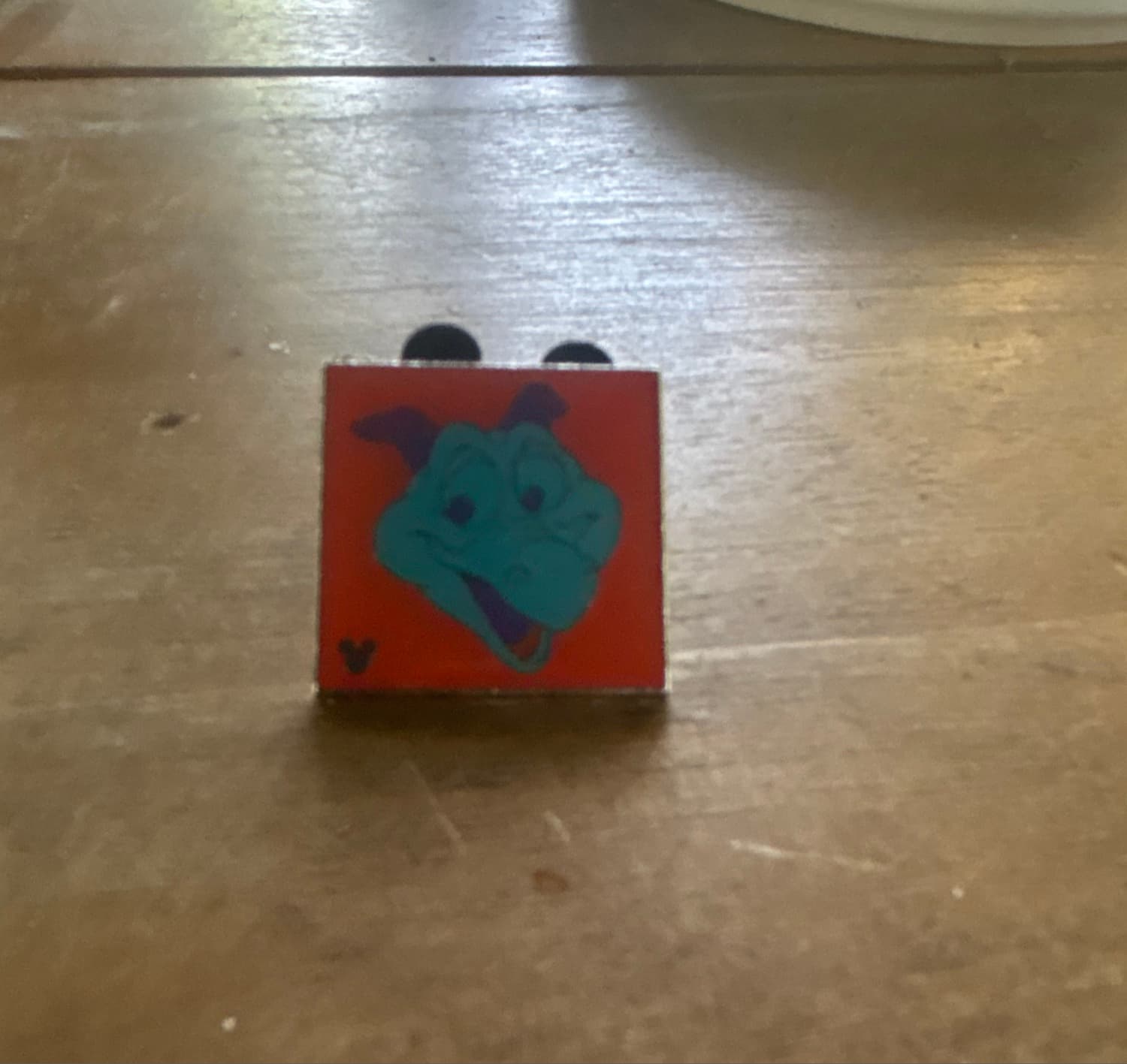 Figment Face - Orange Hidden Mickey