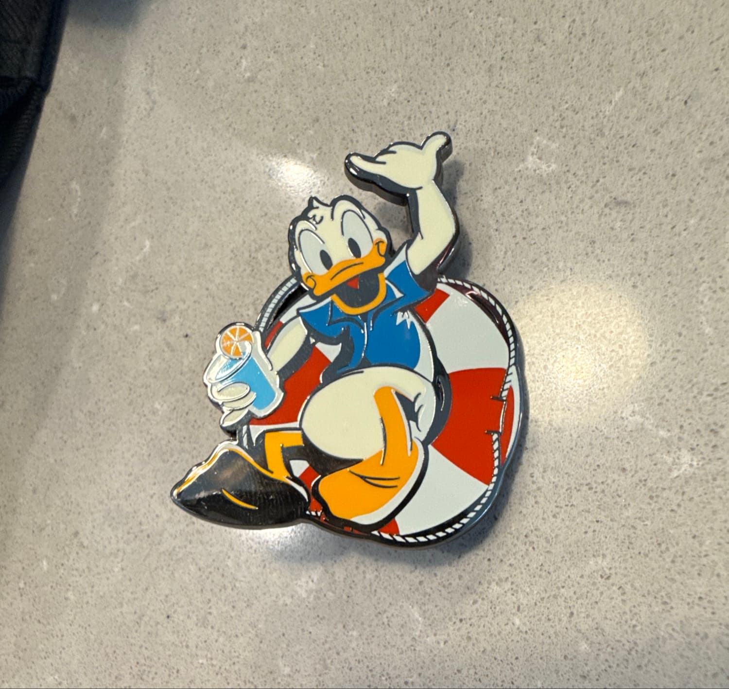 Donald Duck Summer Fun Life Preserver with Drink Pin