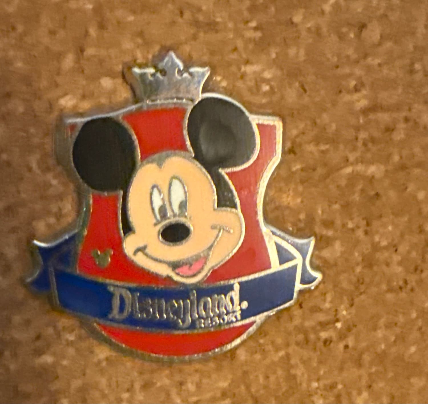 Mickey Mouse Crest Disneyland Resort Trading Pin