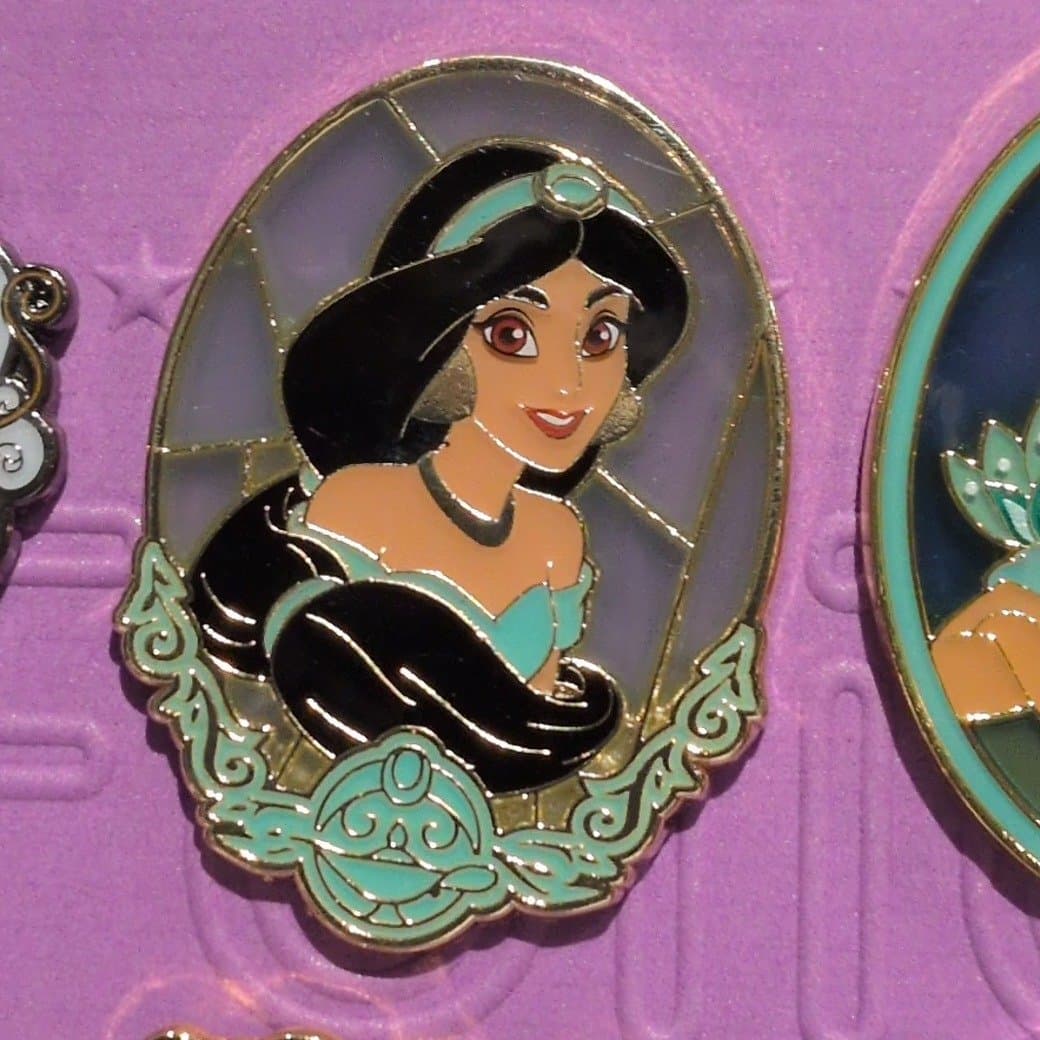 Loungefly Disney Princess Stained Portrait Blind Box Enamel Pin - Jasmine